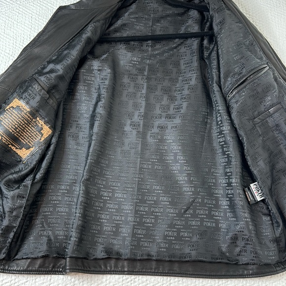 Leather World Series of poker jacket - Picture 7 of 12
